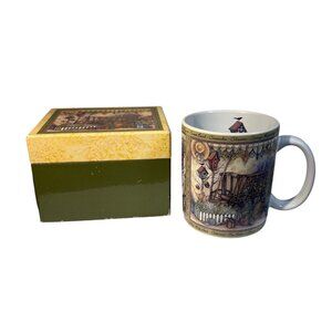 Lang & Wise The Herb Wagon Collector Mug By Sherri Buck Baldwin 1997 With Box
